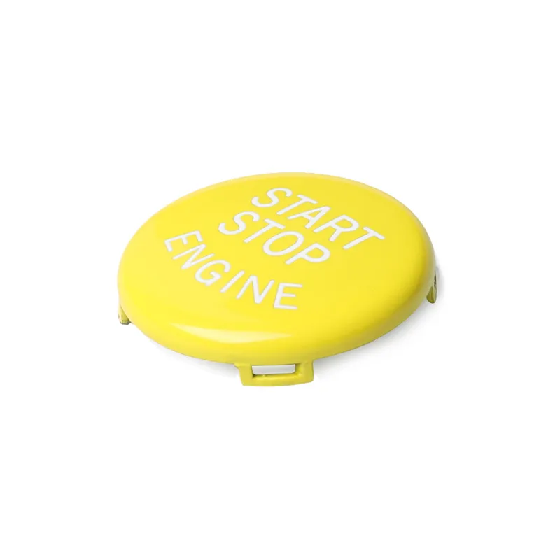 

Yellow Engine Start Stop button Cover For BMW E-Chassis E46 E60 E90 E92 E87 E82 E64 E70 E71 E53 E89 E39
