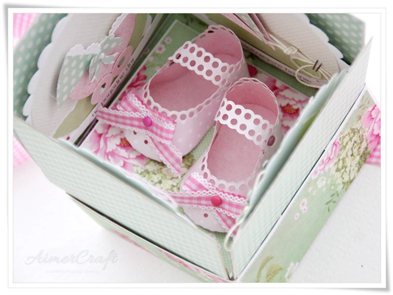 3D детская обувь для мальчиков и девочек трафарет скрапбукинга декоративное