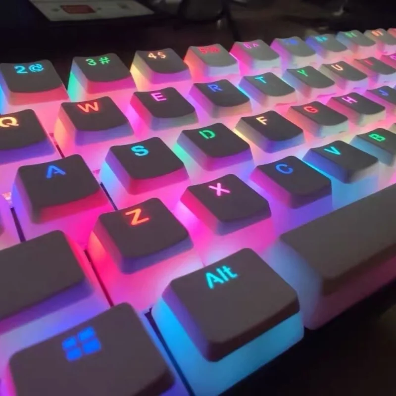 

Double sided key for mechanical keyboard, 108 key, sublimation, backlight cherry MX 87