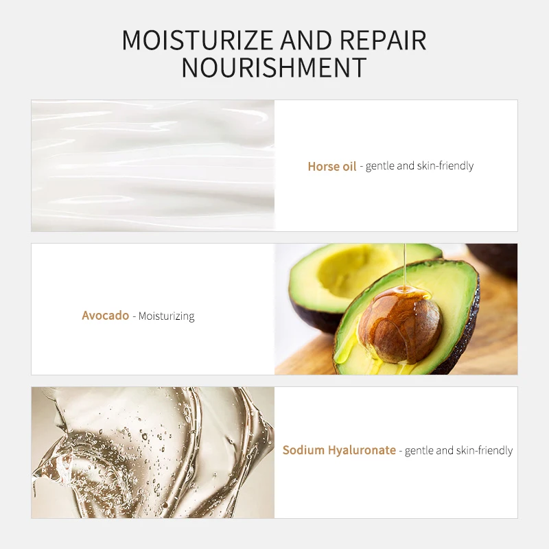 1 шт. горячая Распродажа на основе конского жира крем для рук антивозрастной