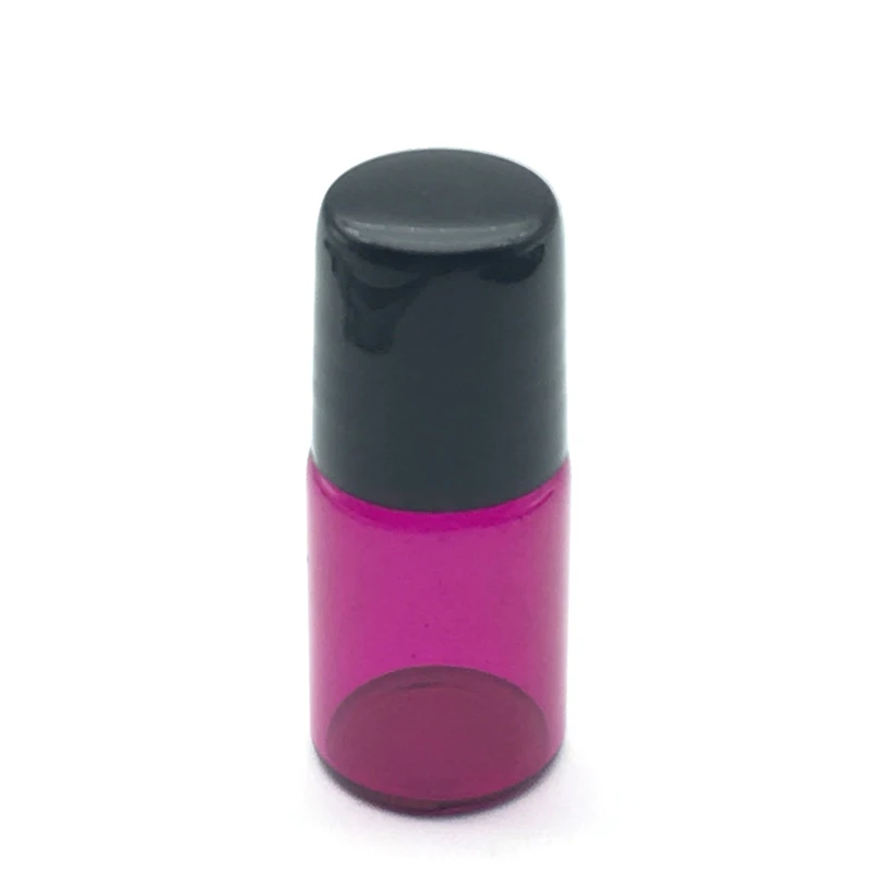 

10pcs 2ml Rose-red Roller Bottle Small roll on Bottles for Essential Oil Perfume Refillable Bottle Deodorant Containers