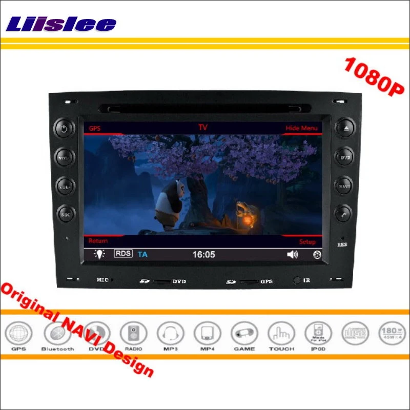 Автомагнитола для Renault Megane 2003 2010 DVD проигрыватель с GPS навигацией 1080P HD экран