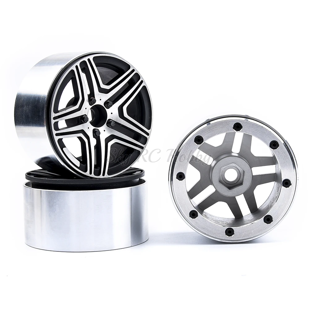 

4 шт./лот 2,2 "обод колеса ступица сплав высокое качество Beadlock для 1/10 RC альпинистский автомобиль SCX10 TRX-4 моделирование Mercedes RC запчасти