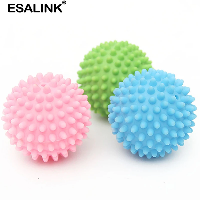 Шарики для стирки дома ESALINK мячи из мягкого пластика ухода за стиральной машиной 3