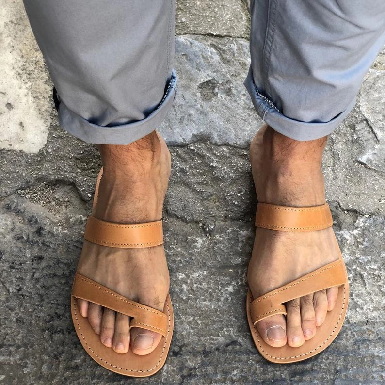 

Sandals Unisex Couple Shoes 2020 Summer Men Women Casual Retro Sandals Sewing Flat Slippers Outdoor Footwear Big Size 35-48