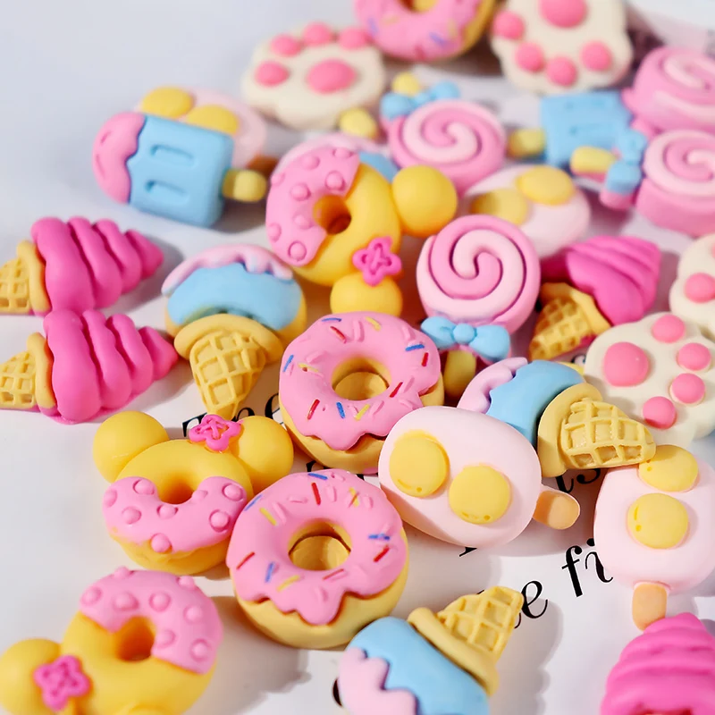 8pcs kawaii resin water bottle accessories 3d simulated food ornament refrigerator phone bottle stickers phone case accessories free global shipping