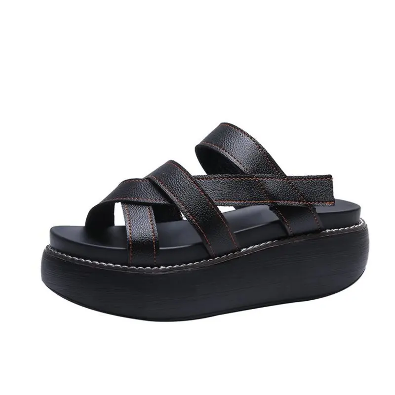 

2021 Summer New Large Size Outdoor Sandals Women's Muffin Thick Bottom Women's Sandals