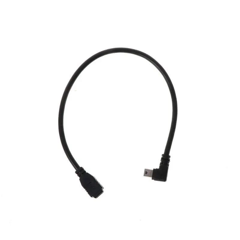 Мини USB 4-контактный штекер-гнездо 90 градусов Удлинительный кабель для MP3 GPS камеры