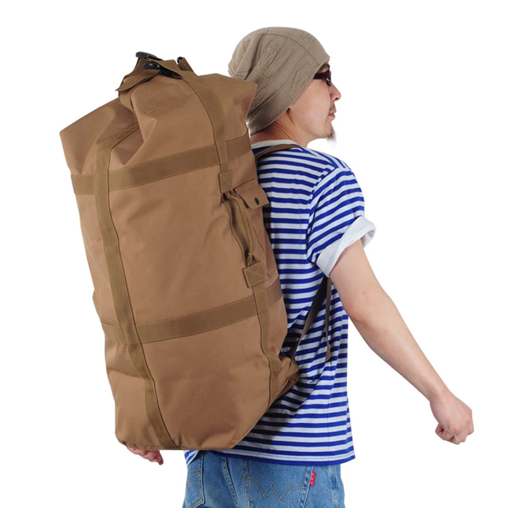 

80L Tactical Mountaineering Bag Men Hiking Camping Backpack Outdoor Sports Travel Bag Fishing Trekking Rucksack X135A