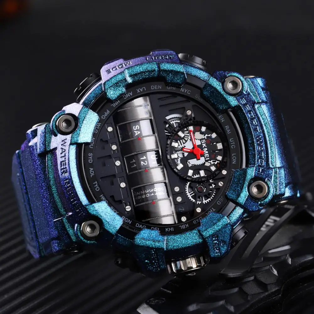 Часы наручные SKMEI Мужские кварцевые креативные брендовые Роскошные