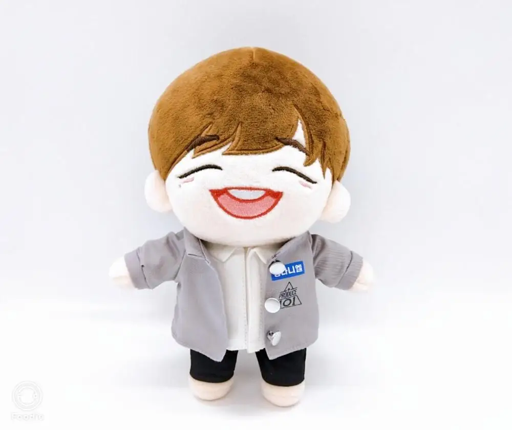 Бесплатная доставка 20 см KPOP Wanna One Kang Daniel Doll &amp одежда наряд мультяшная