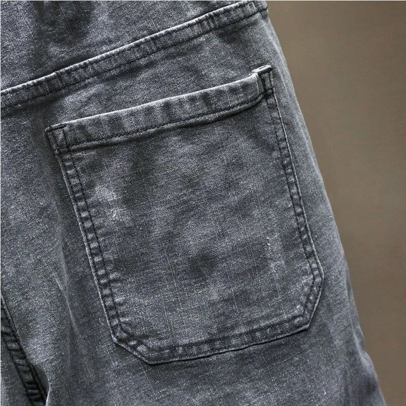 10XL Plus Size Men Fashion Black Ripped Jeans Men Pants Jeans Homme Baggy Jeans Trousers Male Long Denim Pants New 2021 Loose