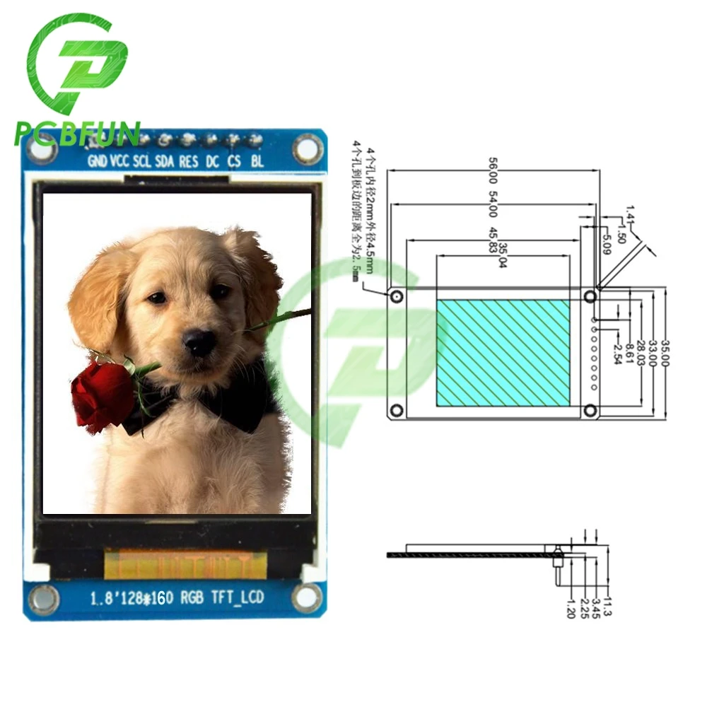 3 5-дюймовый ЖК-экран модуль дисплея 1 8 &quot ЖК-дисплей TFT фотомодуль RGB 8x128 IC ST7735S