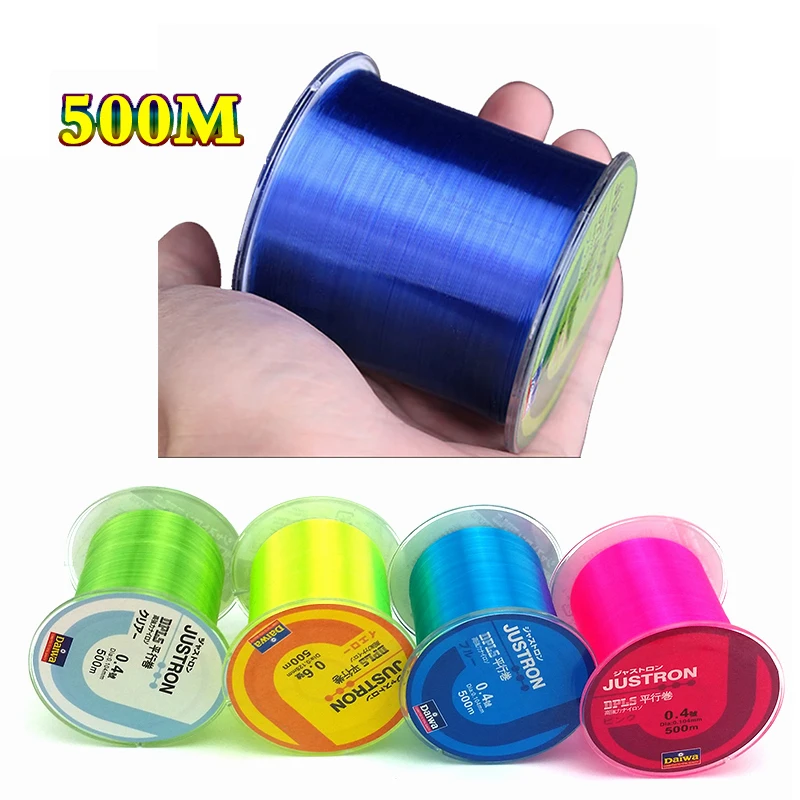 

LINNWL Super Strong Nylon Fishing Line 500M 2-35LB Monofilament Line Japan Material Fishline for Carp fishing Wire