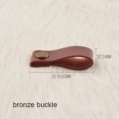 Ручка для кухонного шкафа кожаная ручка винного цвет