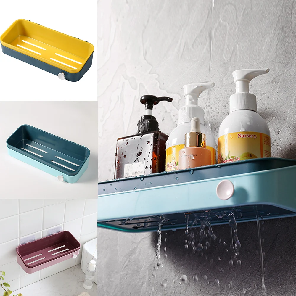 3 цвета стеллажи для хранения без сверления настенная полка угловая стеллаж