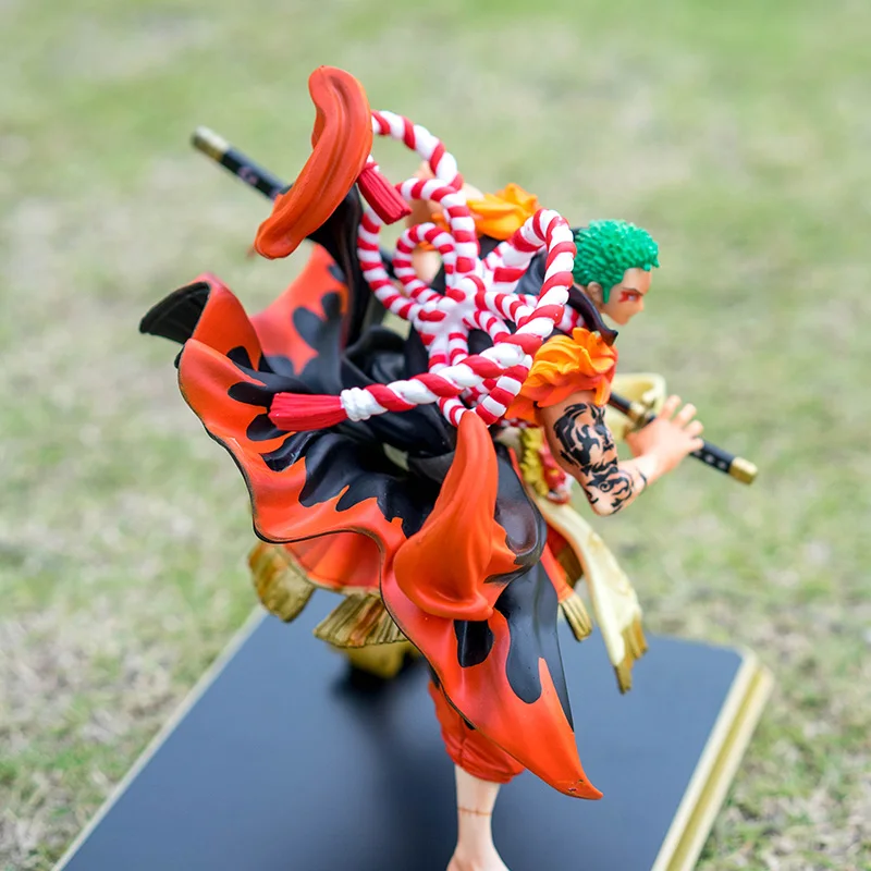 

One Piece GK Roronoa Zoro Anime Action Figure Model 24cm One Sword Style Death Lion Song Version Statue Collection Toy model
