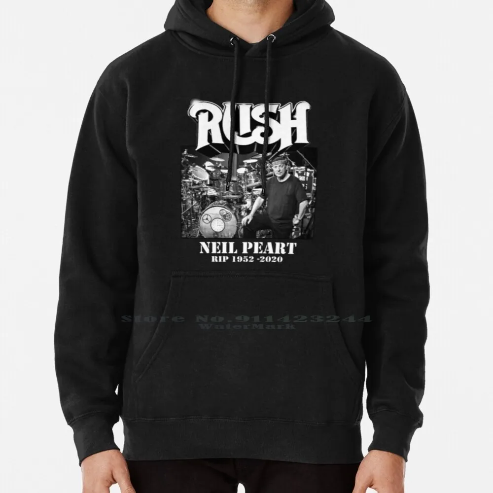 

Neil Peart Memorial Rush T Shirt 2020 The Goat Professor Clothing Rip Best Drummer Tour Musician Drums T-Shirt Hoodie Sweater