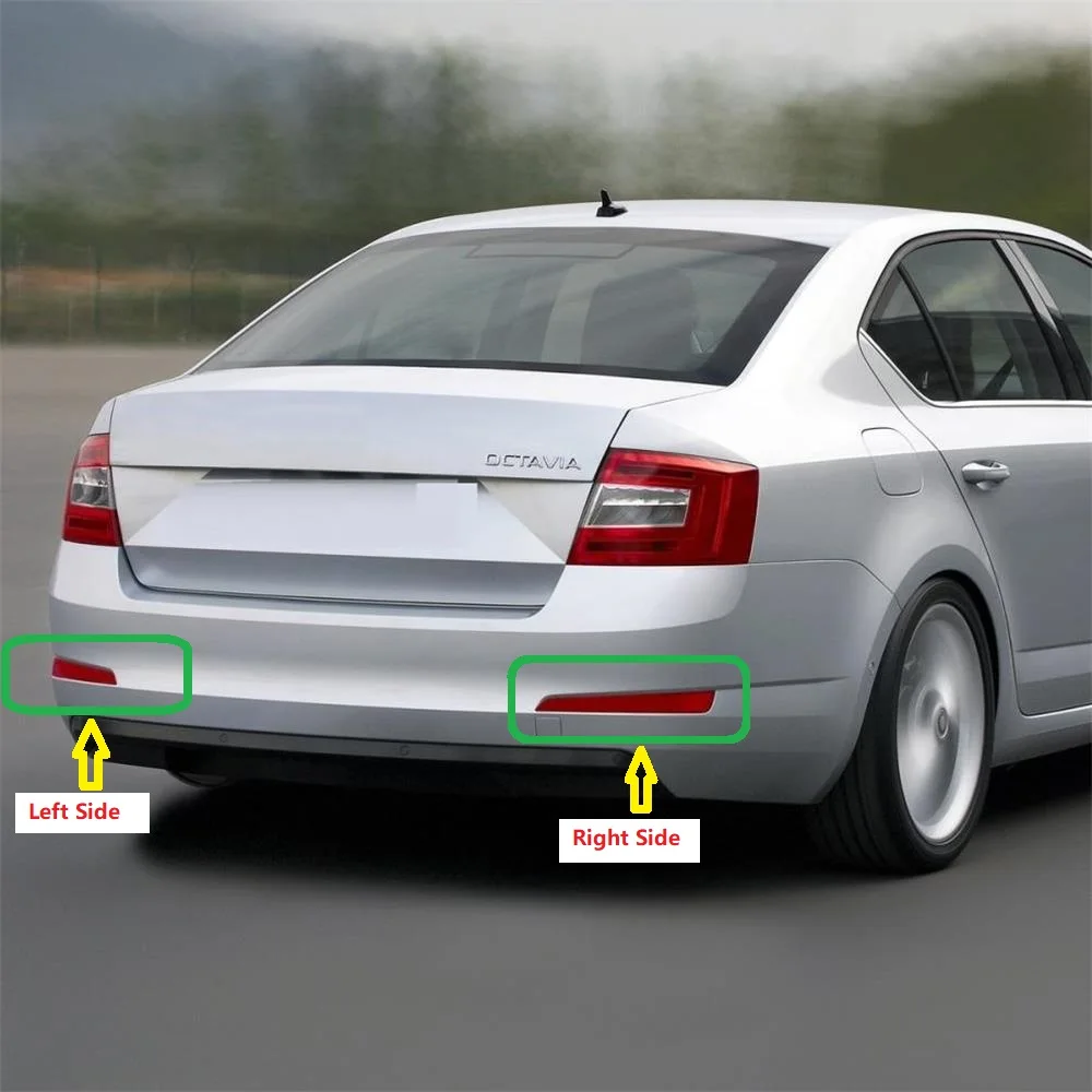 Задний отражатель заднего бампера для Skoda Octavia Mk3 A7 5E 2013 2014 2015 2016 фонарь прутки