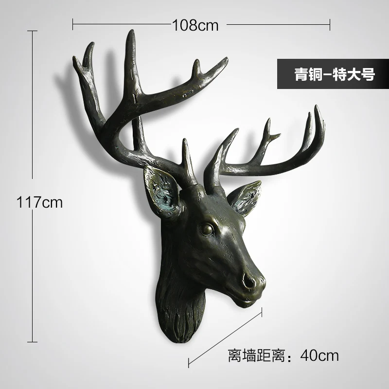 Настенные украшения с изображением головы животного оленя настенный фон
