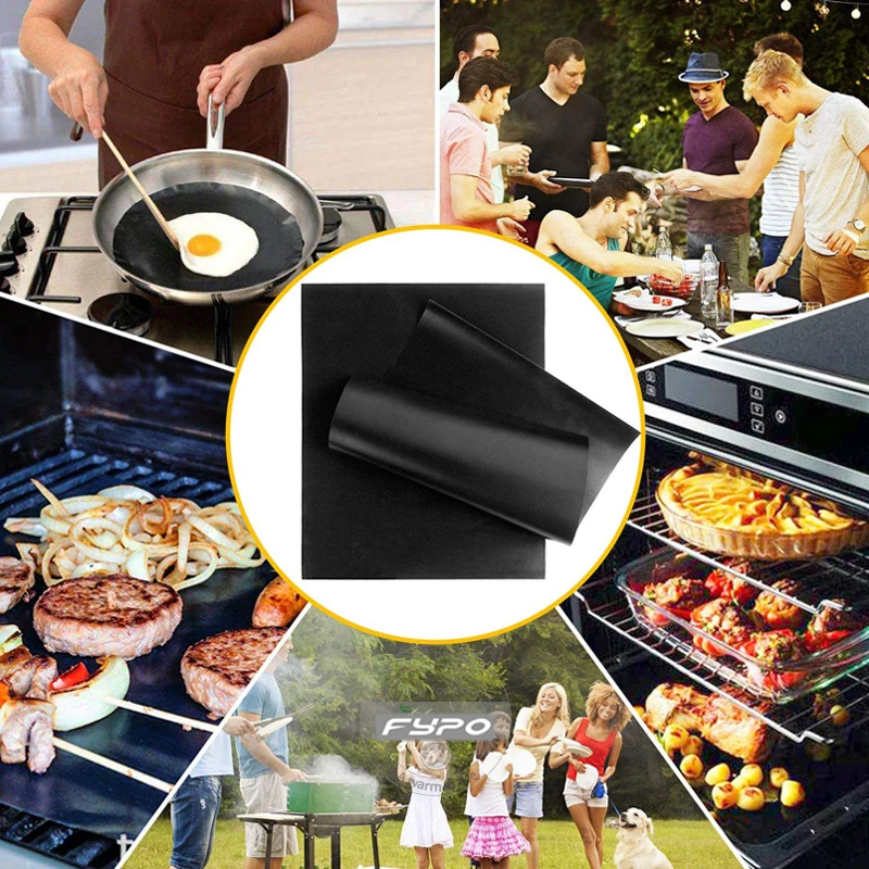 Антипригарный коврик для барбекю и гриля антипригарный печенья подкладки