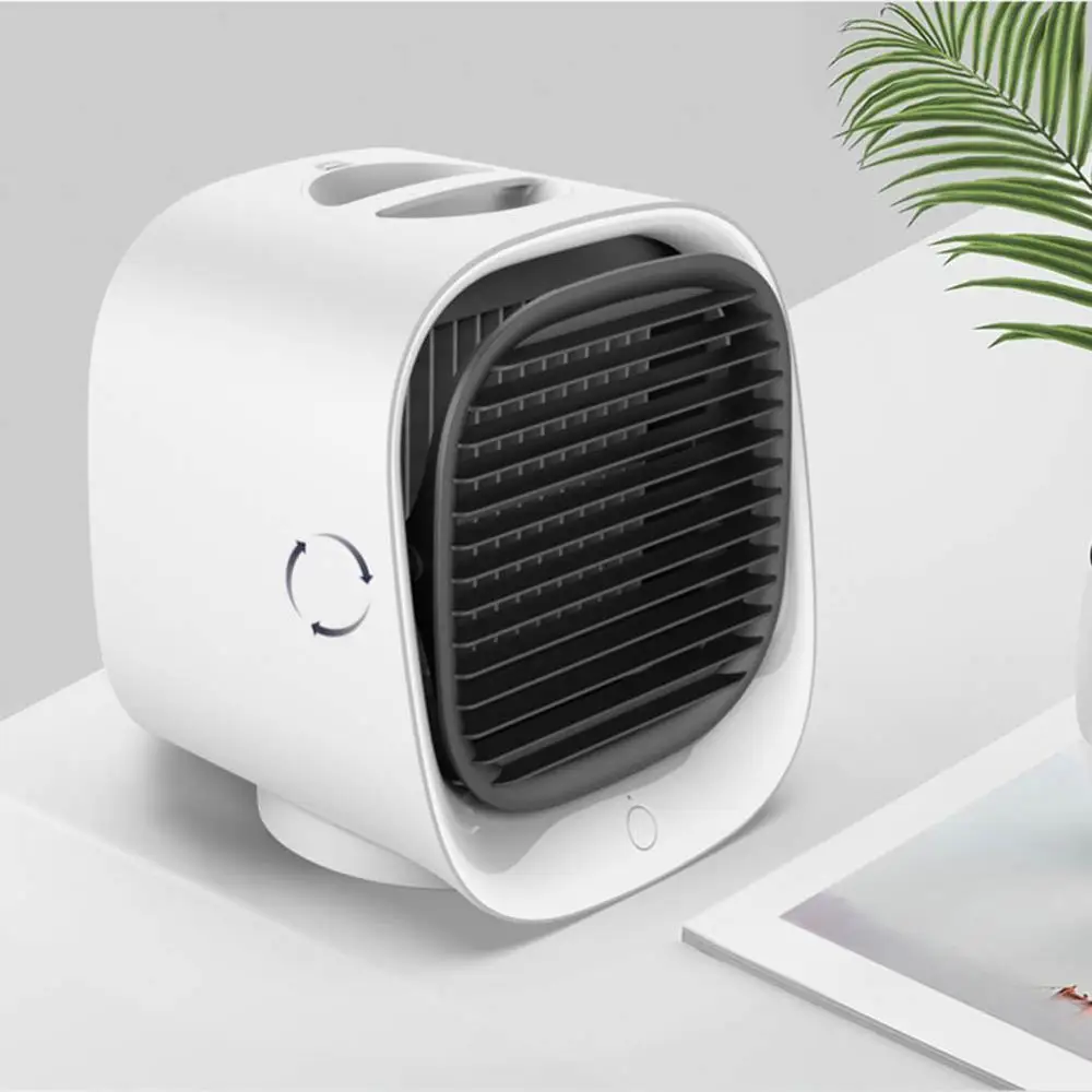 

Mini Air Conditioner USB Portable Air Cooler Desktop 300ML Water Tank Home Multi-function Humidifier Purifier For Summer