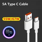 Оригинальный кабель 5A USB Type C, провод Turbo charge для Xiaomi мобильный телефон, быстрая зарядка Mi11 10T 9 SE CC9 Redmi Note 10 K30 K40 pro
