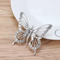 6pcs large goddess nouveau butterfly fairy charms pendants jewelry findings
