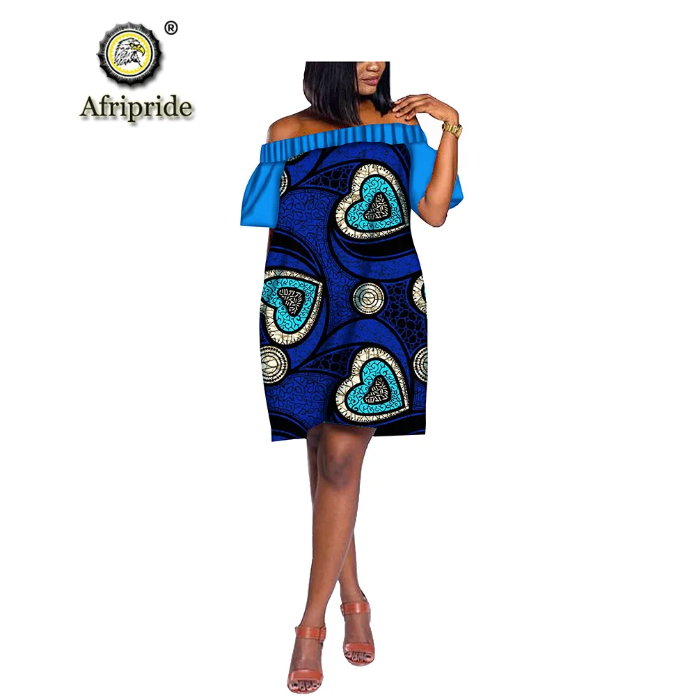 Африканские платья для женщин AFRIPRIDE dashiki bazin богатые с принтом Анкары из чистого