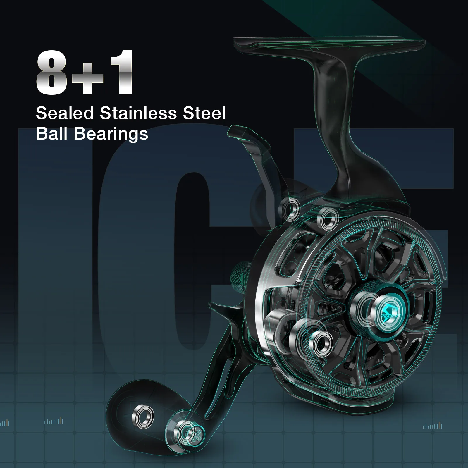 Катушка для подледной рыбалки 3 2: 1 8 + шарикоподшипников | Спорт и развлечения