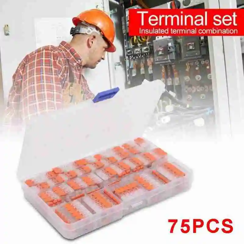 

For Wago 221 Electrical Connectors Wire Block Clamp Terminal Cable Reusable Wire Connector Home Improvement Lamp Terminal