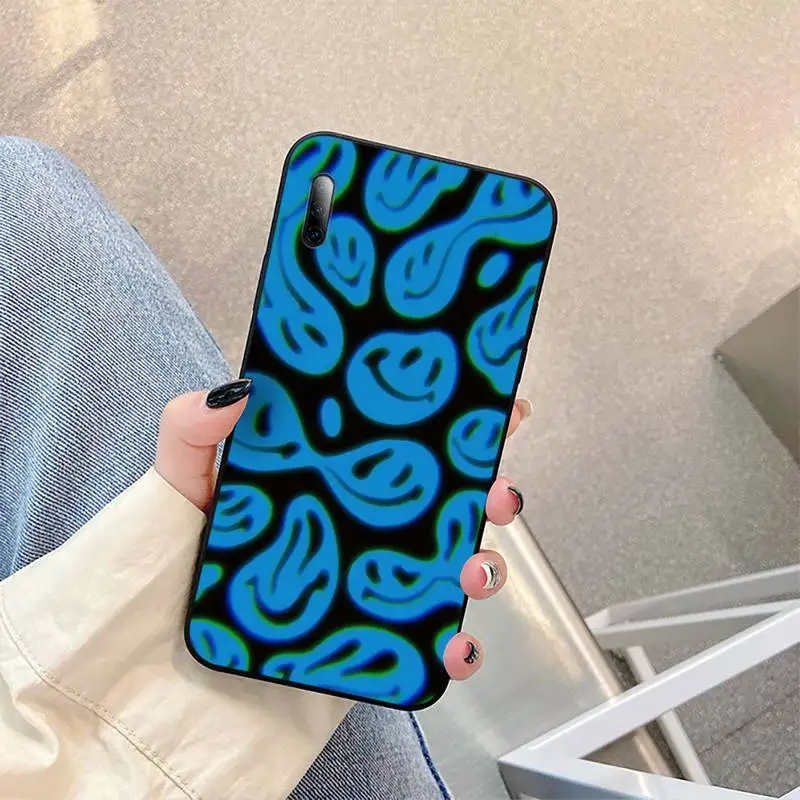 

Funny yellow black smiley Couple Phone Case for Samsung S6 S7 edge s8 s9 s10 S20 plus lite2019 2020 S10E Cover