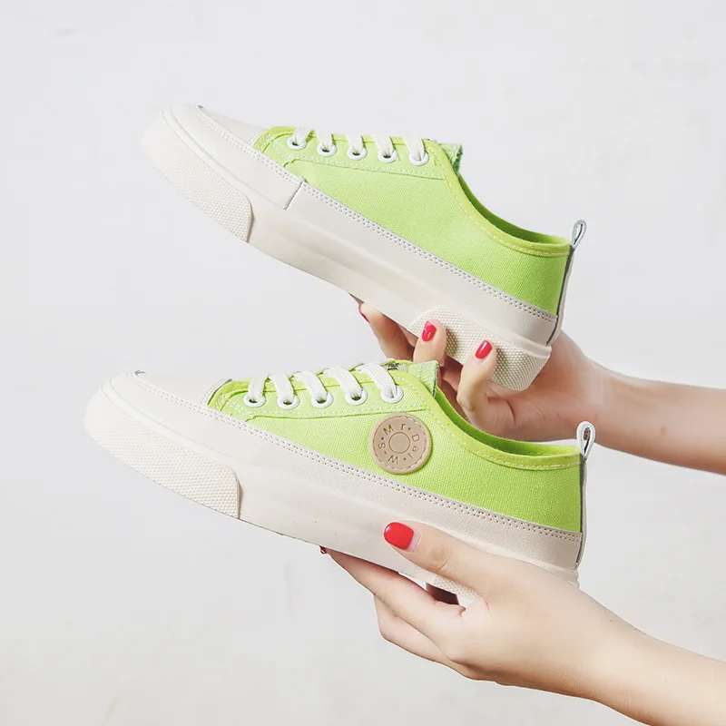 Кеды женские с низким вырезом кроссовки на платформе Вулканизированная подошва