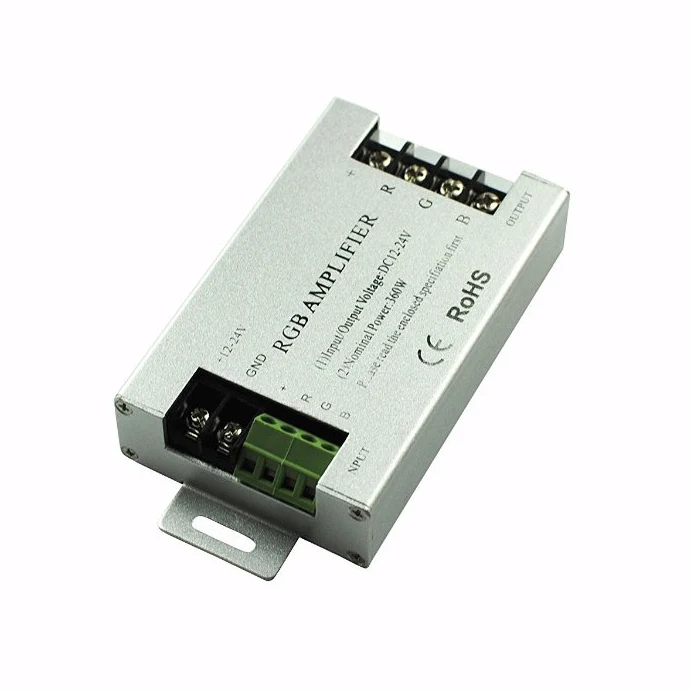 

20 шт./лот DC12-24V 30A светодиодный контроллер усилителя RGB для светодиодной ленты 3528 5050 SMD RGB