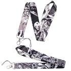 LX157 ужас гламур девушка аниме брелок шнурок USB ID карты бейдж держатель шейный ремешок DIY повесить веревку Мобильный телефон Аксессуары