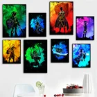 Различные типы персонажей, акварельный холст, настенное искусство, для детской комнаты, брезент, модульный домашний декор, картины