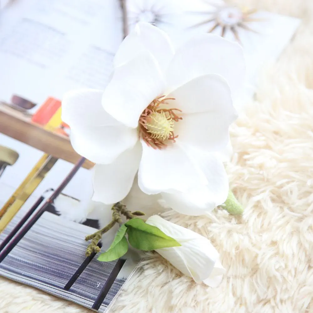 Свадебное украшение сделай сам Орхидея магнолия шелковые цветы искусственные