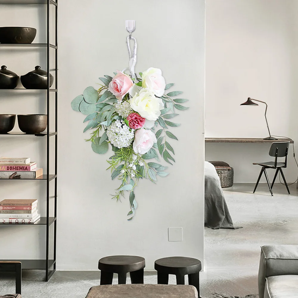 Искусственные пионы цветочные лоскуты Настенный декор искусственная гирлянда