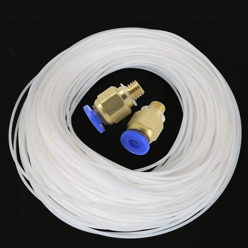 5 метров PTFE тефлоновые трубки Bowden с 2 шт. PC4 M6 фитинг для 1 75 мм нити Creality 3D принтеры