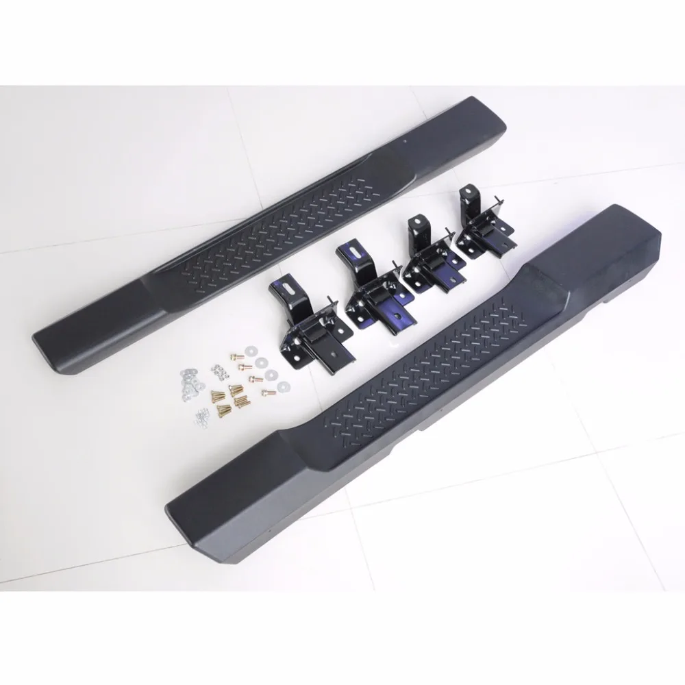 Пара боковых шаговых ходовых досок Nerf Bars для Jeep Wrangler 2 Doors 2007 2016 07 08 09 10 11 12 13 14 15 16