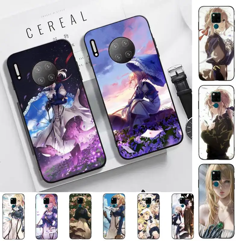 

Anime Violet Evergarden Phone Case for Huawei Mate 20 10 9 40 30 lite pro X Nova 2 3i 7se