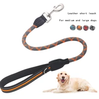 custom dog collars leather personalized pet dog tag collar leash lead for small medium large dogs pitbull bulldog pugs beagle
