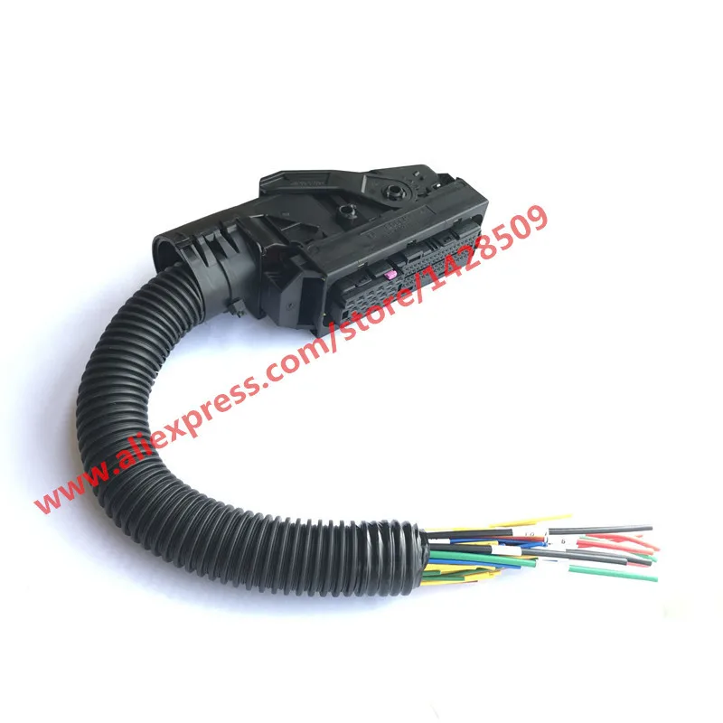 Bocal para Conector Automotivo Edc7 com Trilho Comum de 89 Pinos Ecu Placa para pc com Chicote de Fiação para Bosch
