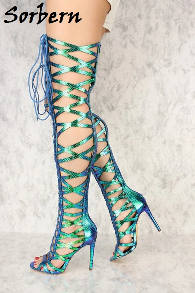 Sorbern/модные босоножки на танкетке и высоком каблуке Летняя обувь платформе