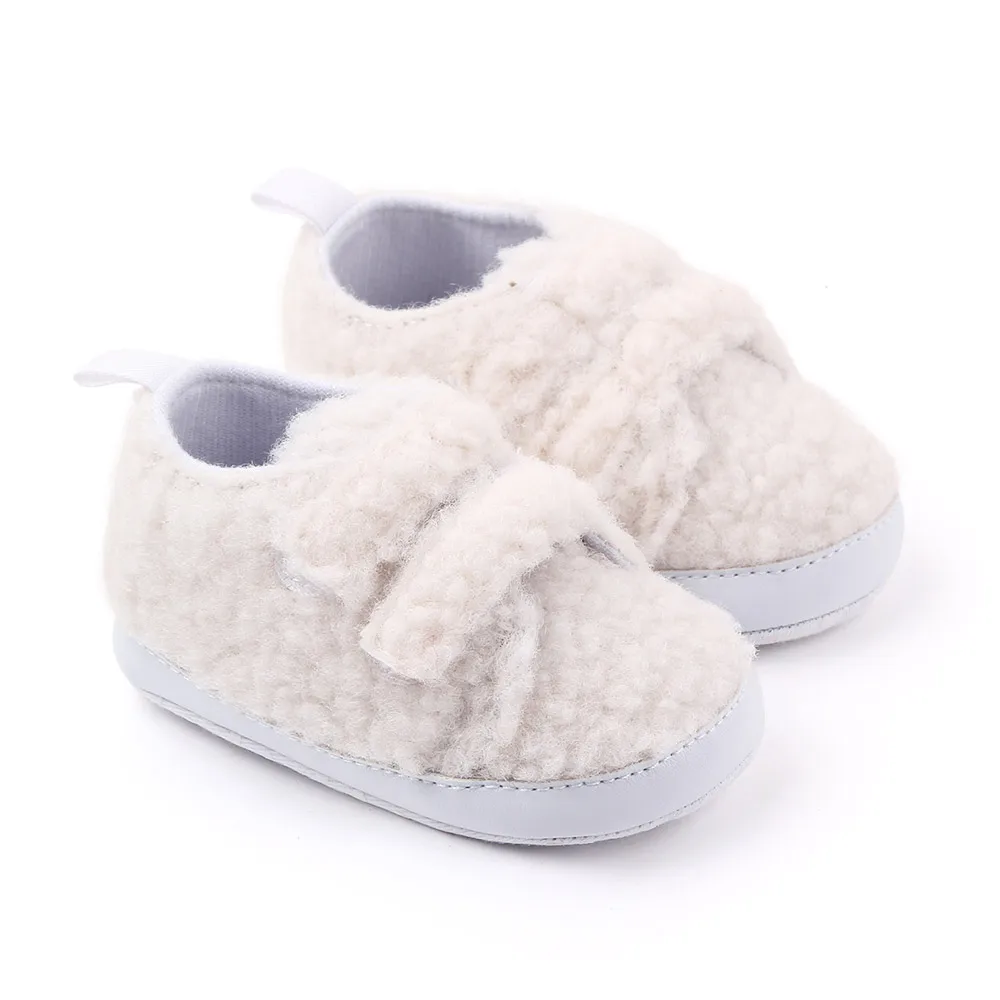 

Infant Girls Boys Baby Shoes Soft Sole Solid Coral Velvets Footwear Newborn Toddler First Walkers Shoes Baby Warm Moccasins