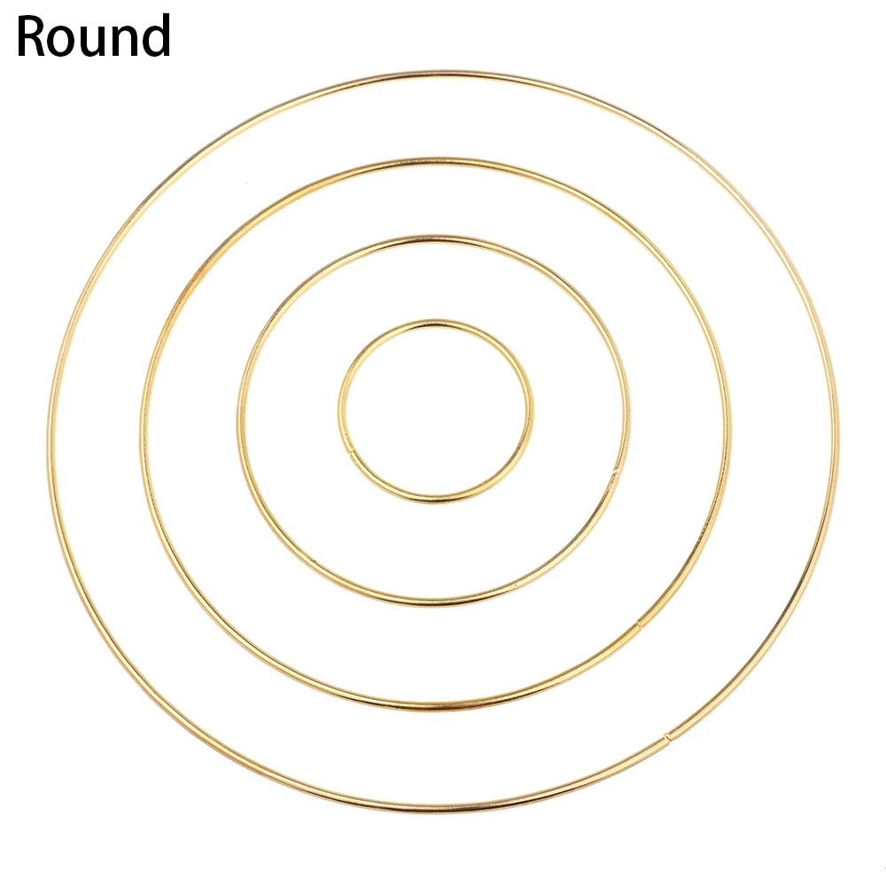 

Набор из 4 металлических колец для ловцов снов золотого цвета