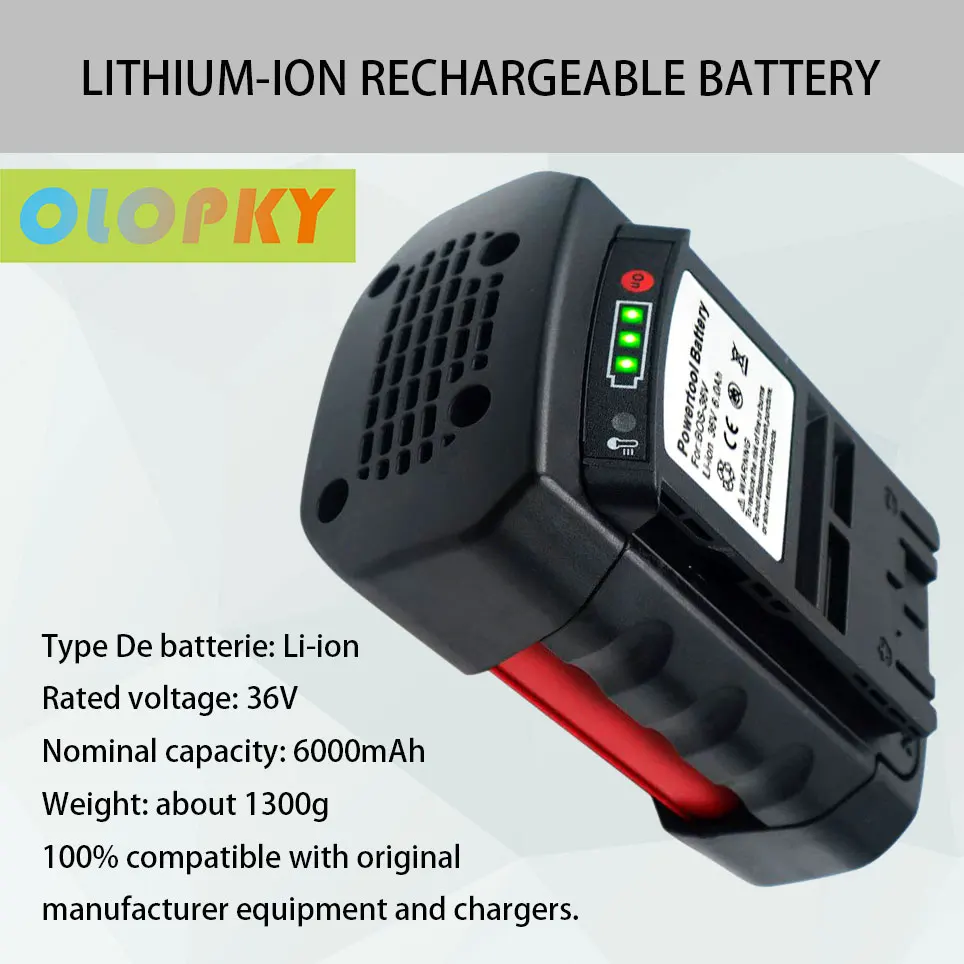 

Литий-ионный аккумулятор для Bosch BAT810 36 в 6000 мАч