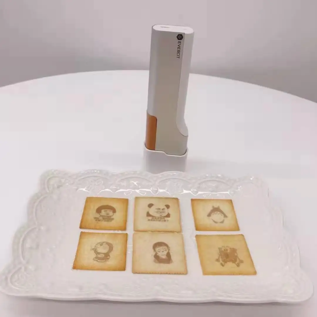 

PrintPen Coffee Print PrintPen Portable Inkjet Printer Handheld Edible Food Printer in Bread Cake Coffee Mold Latte Baking Mold