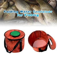 40hotmultifunctional collapsible bucket portable folding water container for fishing