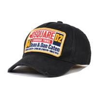 fashion trend dsquared2 unisex casual cotton embroidery washed baseball cap d138